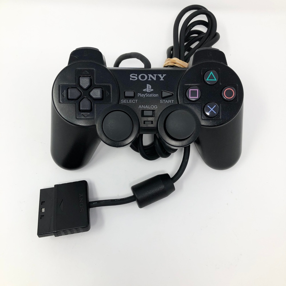 Sony SCPH-10010 Wired Analog Controller PlayStation 2 DualShock 2 Black